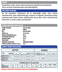 Sumak SMINOX-100J Kendinden Emişli Paslanmaz Pompa 220V 1HP
