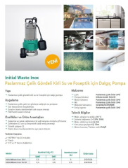 Wilo Waste Inox 24.10 Foseptik Pompası 1,9 HP - 2''