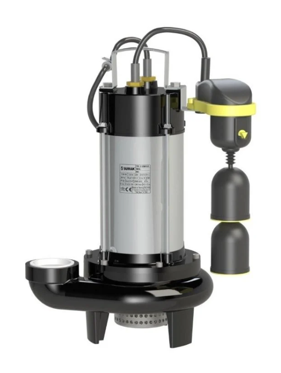 Sumak SDF18/2Y-A Asansör Flatörlü Dalgıç Pompa 1.8 HP-20mss