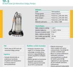 Wilo TP-S 30M - 1100 Watt - Drenaj Pompası - 220V