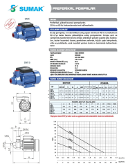 Sumak SMT5 Periferik Pompa 0,5 HP 380V