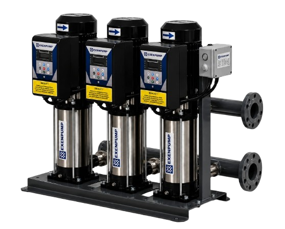 EXENPUMP | EXDP-FR 3/2006 - ÜÇ POMPALI FREKANS KONVERTÖRLÜ HİDROFOR