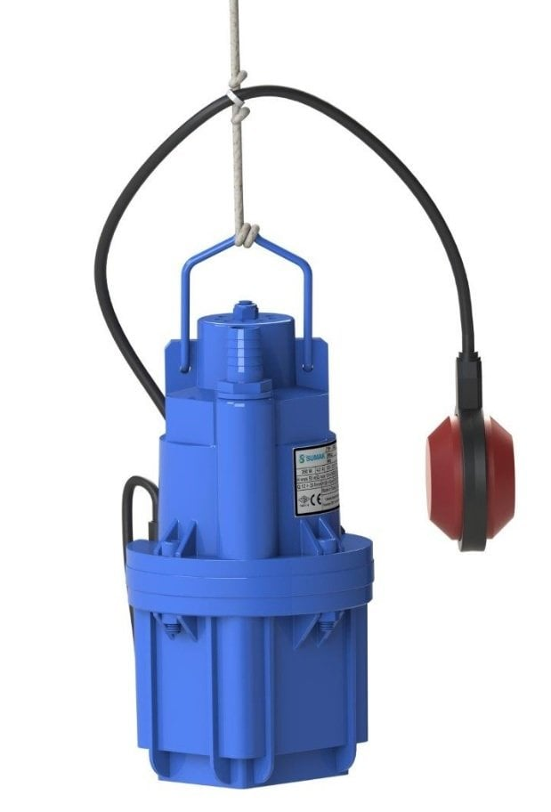Sumak SDF4-1'' - 350 W-Titreşimli Dalgıç - Flatörlü Model - 20 mt
