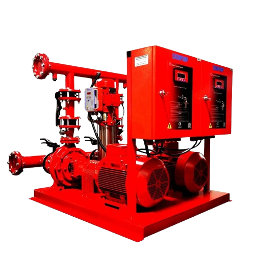 EXENPUMP | EYN 2N 50/250Y - 37E + 1/610 (80m³/h-90mSS) 2Elektrik+1Jokey Yangın Pompası Seti