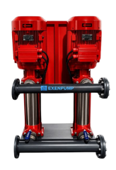 EXENPUMP | EXDP-Y 2/4004 İki Pompalı Yangın Hidroforu (2x60m³/h-60mSS)