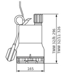 Wilo TMW 32/11 Drenaj Pompası - 0,75 HP