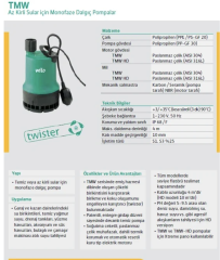 Wilo TMW 32/11 Drenaj Pompası - 0,75 HP