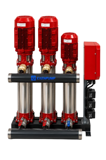 EXENPUMP | EXDP-Y 2/1506-J208 (2x21m³/h-60mSS+2m³/h-70mSS) 2 Elektrik + 1 Jokey Yangın Hidroforu