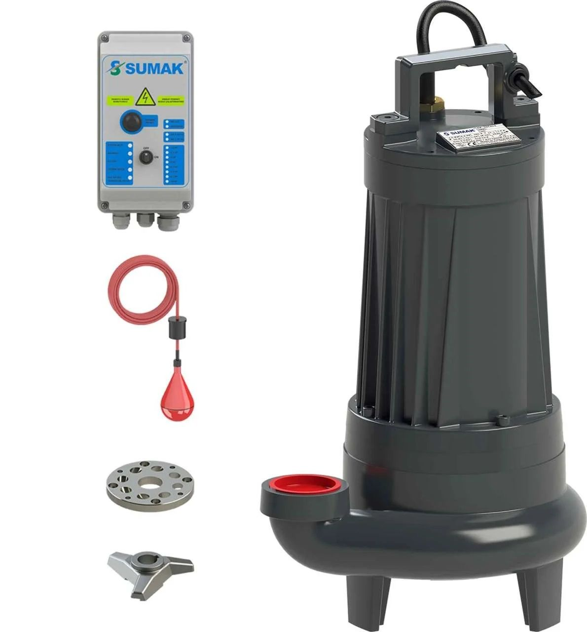 Sumak SBRT 30/2-P Özel Parçalayıcılı Dalgıç 3 HP