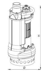 Sumak SDT75/3 C Çamurlu Su Pompası 7,5 HP - 3'' Karıştırıcılı
