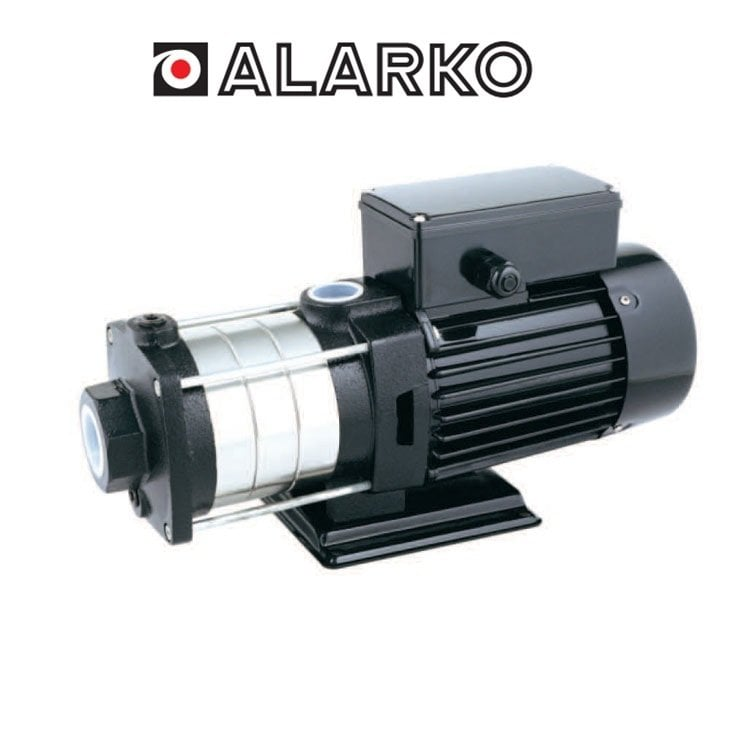 ALARKO SRM 306 - 1.5 HP 220V YATAY PASLANMAZ ÇELİK KADEMELİ
