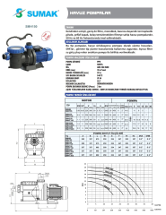 Sumak SMH 150 T - 1,5 HP Filtreli Havuz Pompası - 380V - 2''