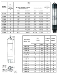 İmpo - 6'' Dalgıç Motoru - 20 HP (15 KW) - Yıldız Üçgen