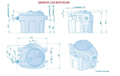 SFA Sanifos 110 Foseptik Tahliye İstasyonu - 110 Litre
