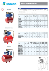 Sumak SMJH150 - 1.5 HP 5 kat/10daire - 50 LT Yatık Tanklı