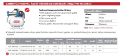 Etna YPH 60-50 WS Yatay Kad. Hidrofor 1.5 HP 8K/16D