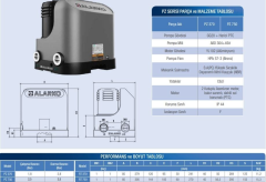Alarko PZ 370 Sessiz Hidrofor 1 Kat 2 Daire 0.5 HP 220V