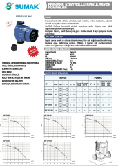 Sumak SSP 25/10 INV Fre. Pompa 180 mm - 140 Watt - 1''
