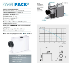 SFA Sanipack - WC+ 3 Ünite Fos. Tah. Cih. - 12 Lt