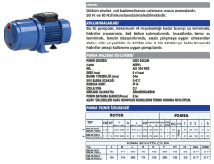 SUMAK SMJKT 100/3 (SESSİZ) Jet Pompa (1 HP - Trifaze)