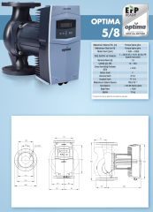 Alarko Optima 8/12 PN10 Fre. Kon. Sir. Pompası DN80-36cm