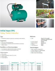 Wilo Aqua SPG 25-3.45 Hidrofor 25 Lt. 4 Kat - 4 Daire 1 Hp