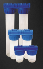 WATER İkili Filtre Kabı 10” - 1” Bağlantılı