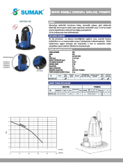 Sumak SDF500 GF Sıfırdan Emişli Dalgıç 0,5 HP
