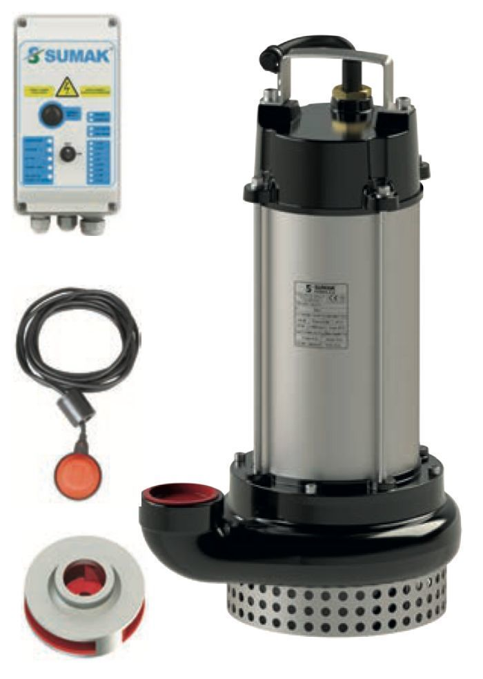 Sumak SDT20/2 Y Gömlek Soğutmalı Dalgıç 2.2 HP - 23 metre/380V