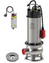 Sumak SDF 30/2 İNOX Komple Paslanmaz Kirli Su Dalgıç Pompa 220 Volt 3 Hp 21.5 Mss