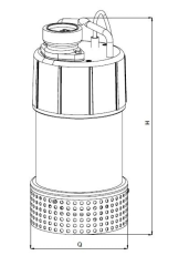 Sumak SDTV40/2.5 Z Gömlek Soğutmalı Dalgıç 4 HP