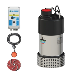 Sumak SDTV30/2.5 Z Gömlek Soğutmalı Dalgıç 3 HP