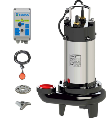 Sumak SBRT 18/2 380V Parçalayıcılı Dalgıç 1,8 HP / 2''