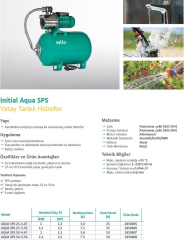 Wilo Aqua SPS 50-5.56 Hidrofor 50 Lt. 6 Kat - 6 Daire- 1,5Hp