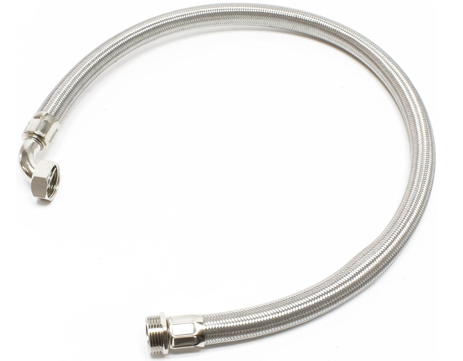 Dirsekli Fleks Hortum Pas. Çelik - 1'' - 100 cm