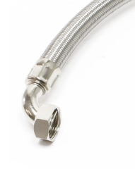 Dirsekli Fleks Hortum Pas. Çelik - 1'' - 100 cm