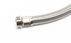 Dirsekli Fleks Hortum Pas. Çelik - 1'' - 150 cm