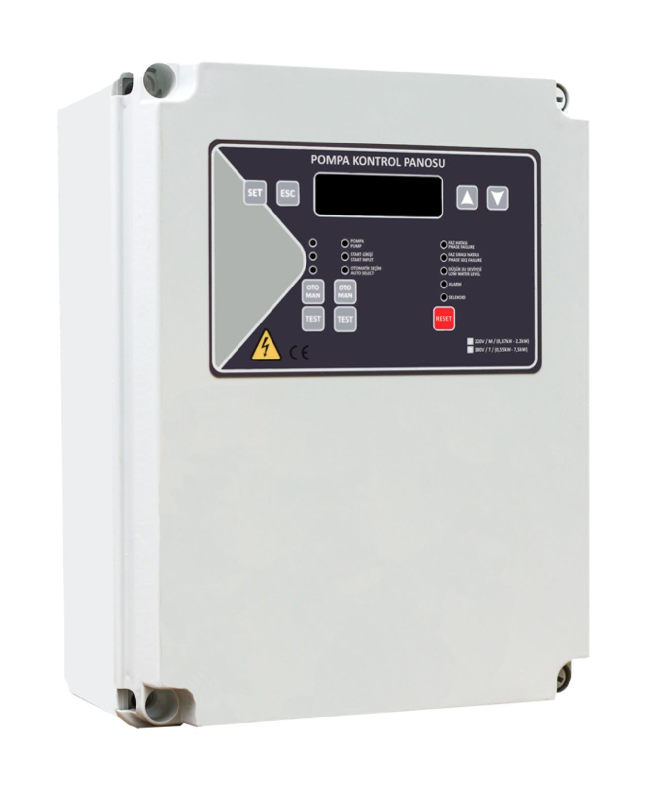 İmpo H-0275B-V2 İkili Hidrofor Yada Dalgıç Panosu 380V-7,5 Kw
