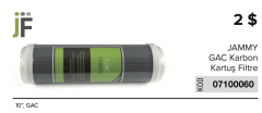 JF Granül Karbon Kartuş GAC Filtre - 10''