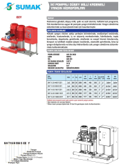 Sumak SHT16B 750/7 EEY Yangın Hidroforu 2x7,5 HP