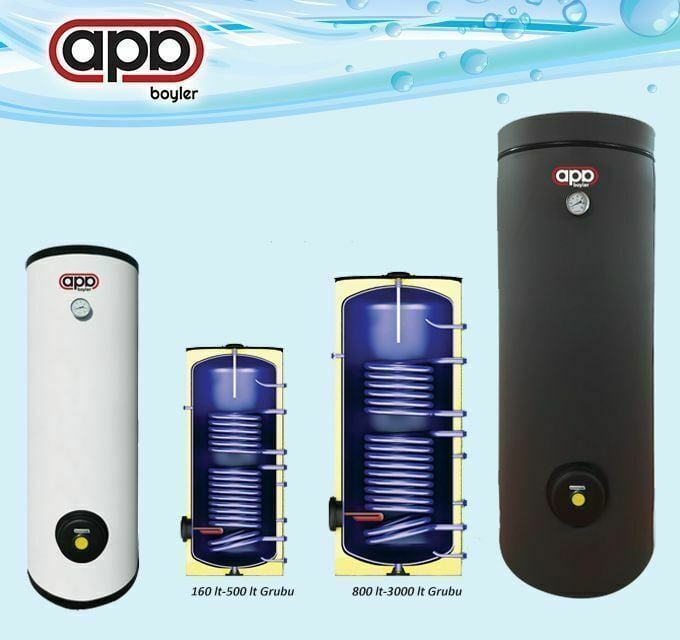 Apa Boyler 150 LT Çift Serpantinli Boyler