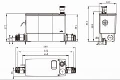 Wilo DrainLift MINI3-XS-EF Atık Su Tahliye Cihazı