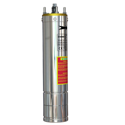 Sumak 4Smt10 - 4'' Tek Dalgıç Motoru - 1 HP (0,75 KW) - Trifaze