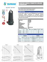 Sumak SDTV30/2 Döküm Fos. Pompa - 3 HP- 2'' Çıkışlı-18 metre