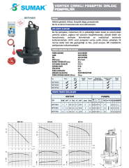 Sumak SDTV40/3 Döküm Fos. Pompa - 4 HP - 3'' - 21 metre